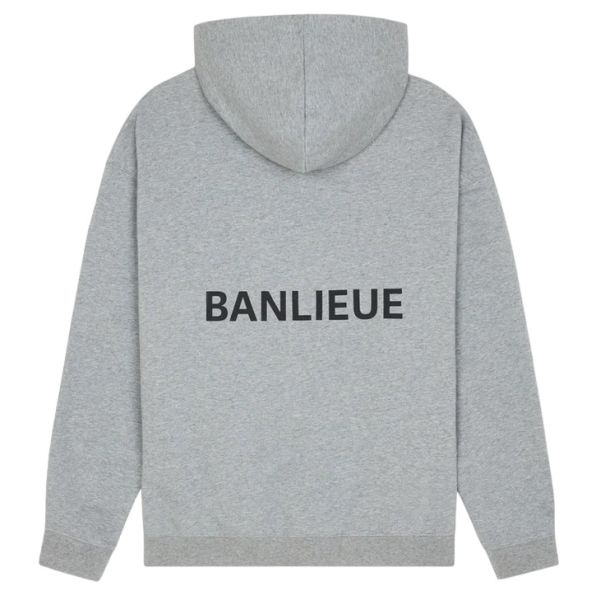 Banlieue Script Hoodie Grijs
