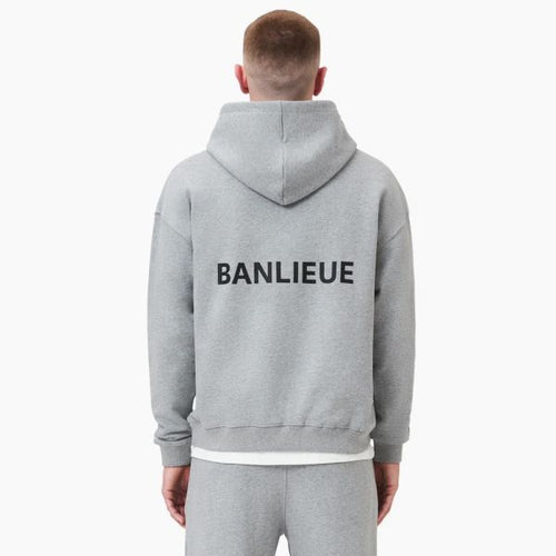 Banlieue Script Hoodie Grijs