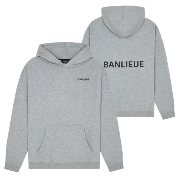 Banlieue Script Hoodie Grijs