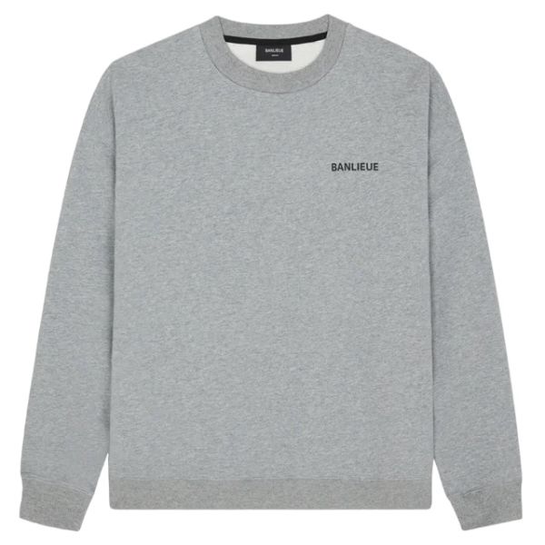 Banlieue Script Sweater Grijs