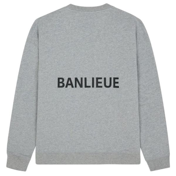 Banlieue Script Sweater Grijs