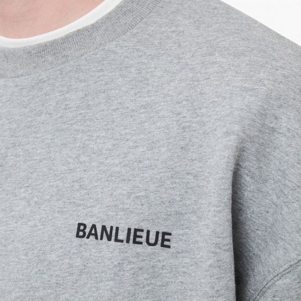 Banlieue Script Sweater Grijs