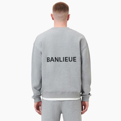 Banlieue Script Sweater Grijs