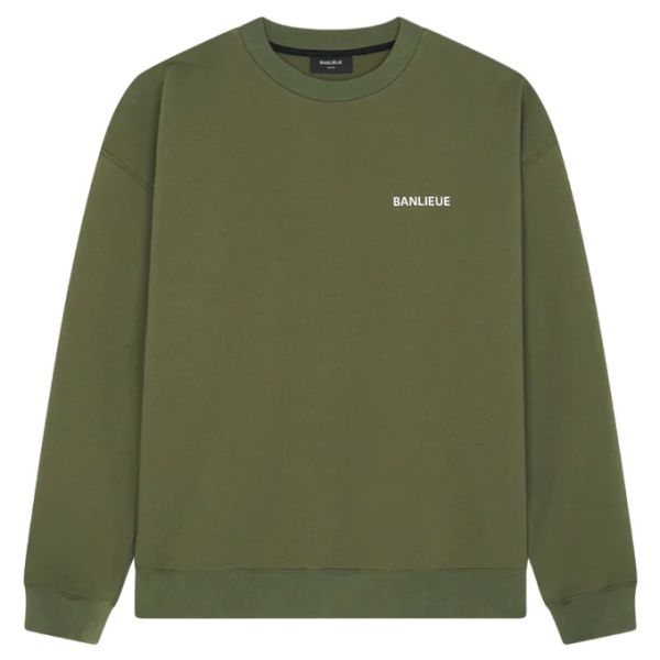 Banlieue Script Sweater Groen