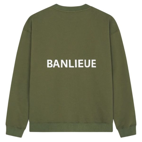 Banlieue Script Sweater Groen