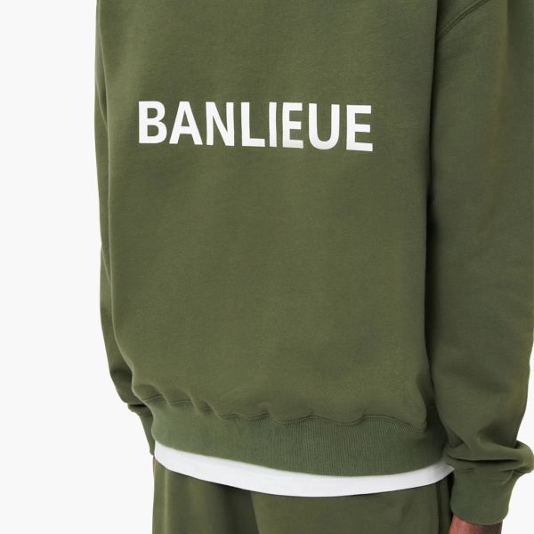 Banlieue Script Sweater Groen