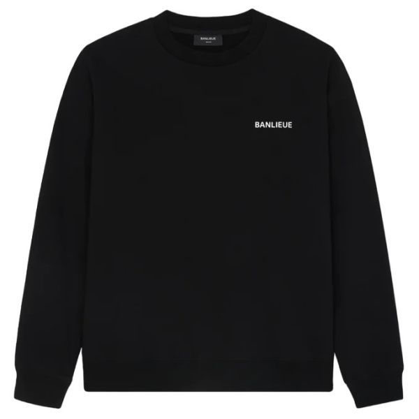 Banlieue Script Sweater Zwart