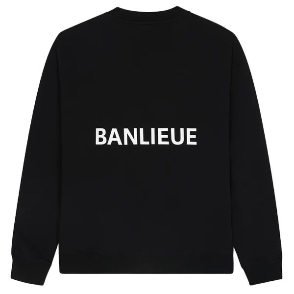 Banlieue Script Sweater Zwart