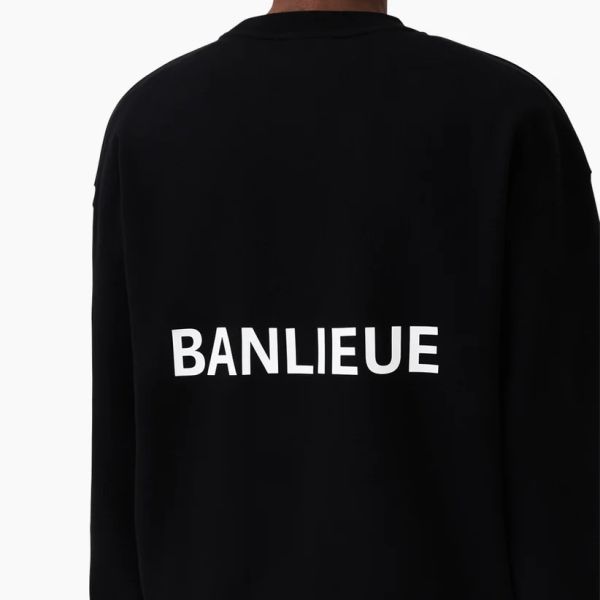 Banlieue Script Sweater Zwart