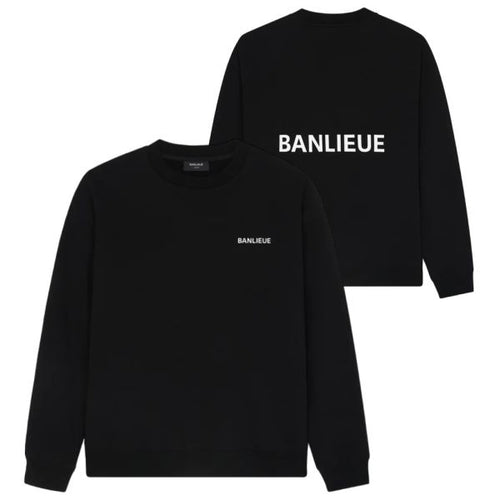 Banlieue Script Sweater Zwart
