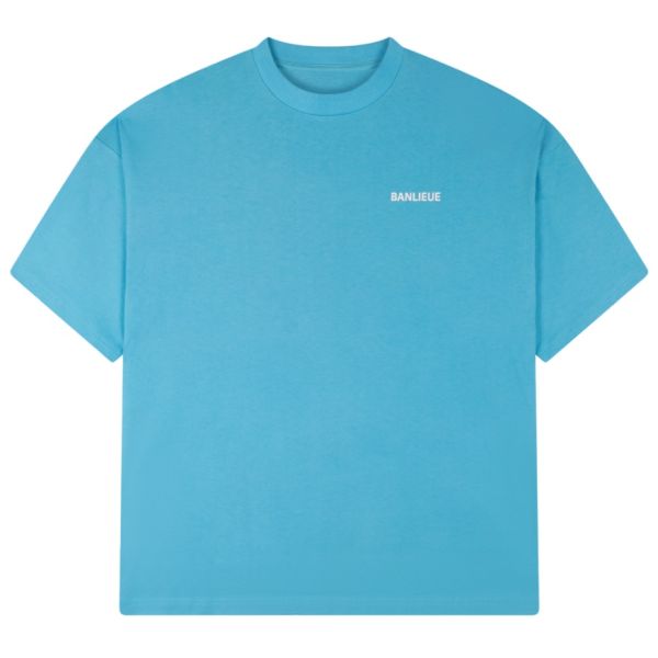 Banlieue Script T-shirt Blauw