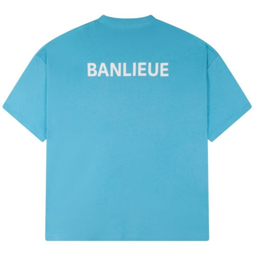 Banlieue Script T-shirt Blauw