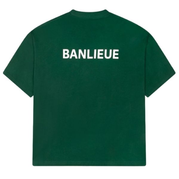 Banlieue Script T-shirt Donker Groen