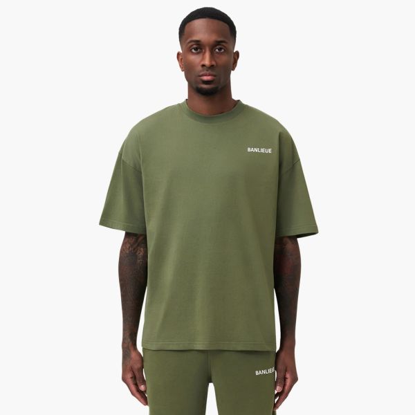 Banlieue Script T-shirt Groen