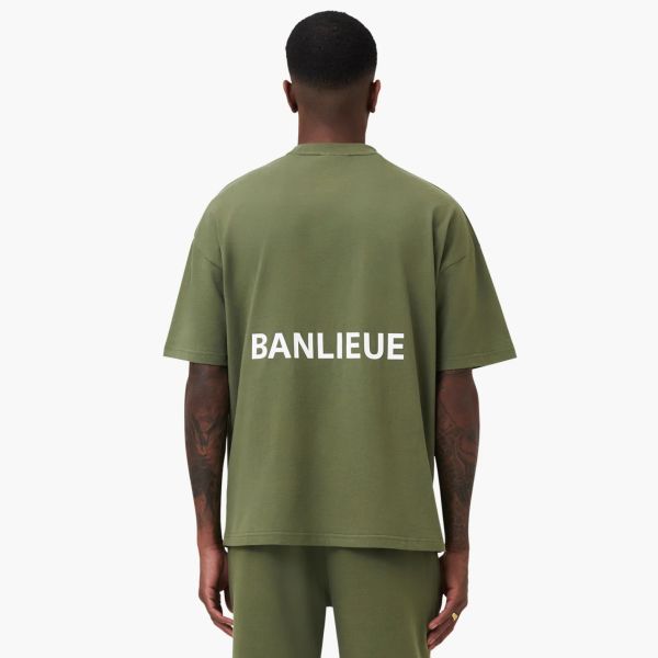 Banlieue Script T-shirt Groen