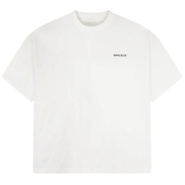 Banlieue Script T-shirt Wit
