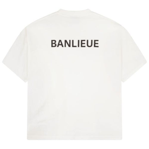 Banlieue Script T-shirt Wit