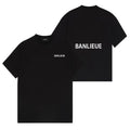 Banlieue Script T-shirt Zwart