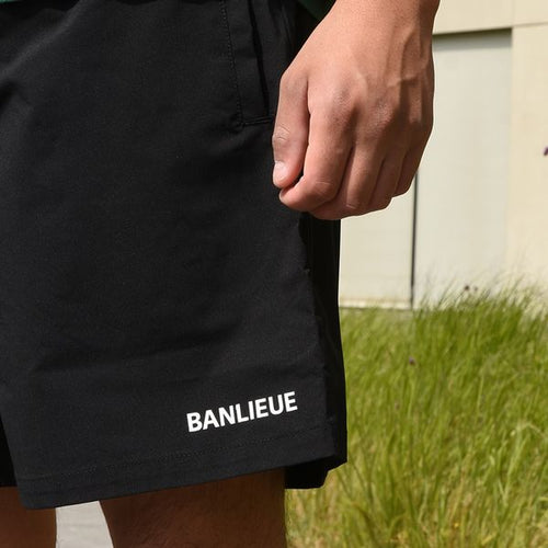 Banlieue Script Zwembroek Zwart