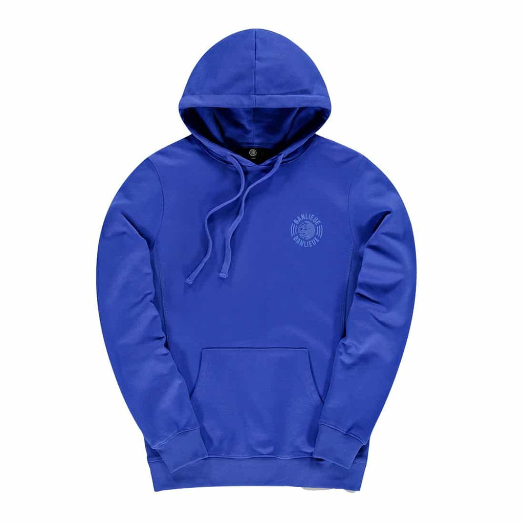 banlieue tonal hoodie blauw
