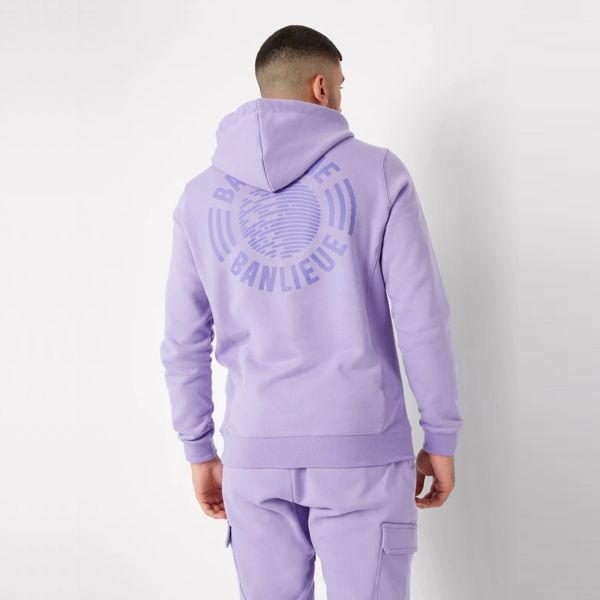 Banlieue Tonal Hoodie Paars