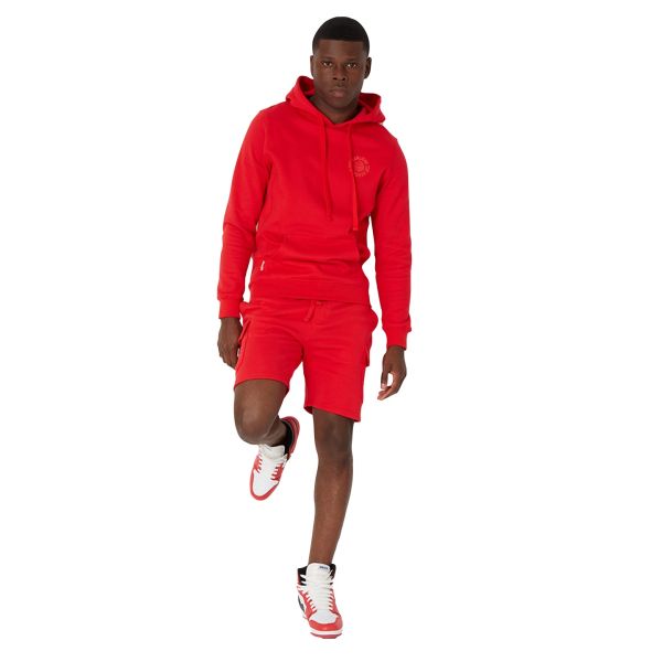 banlieue tonal hoodie rood