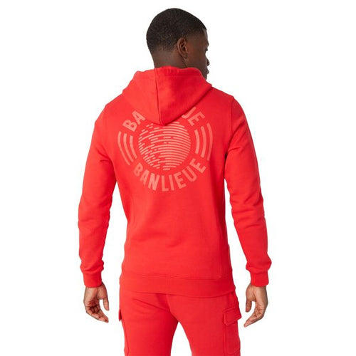 banlieue tonal hoodie rood