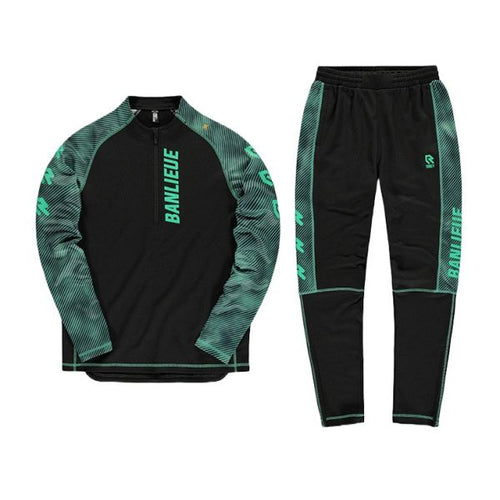 Banlieue X Robey Trainingspak Zwart/Groen