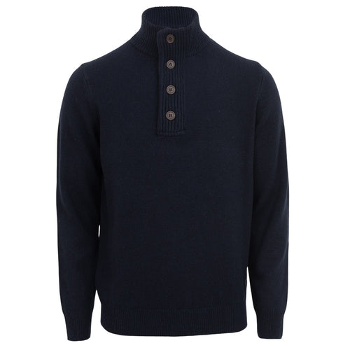 Barbour Essential Patch Half Zip Sweater Navy