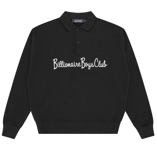 Billionaire Boys Club Signature Collared Sweater Zwart