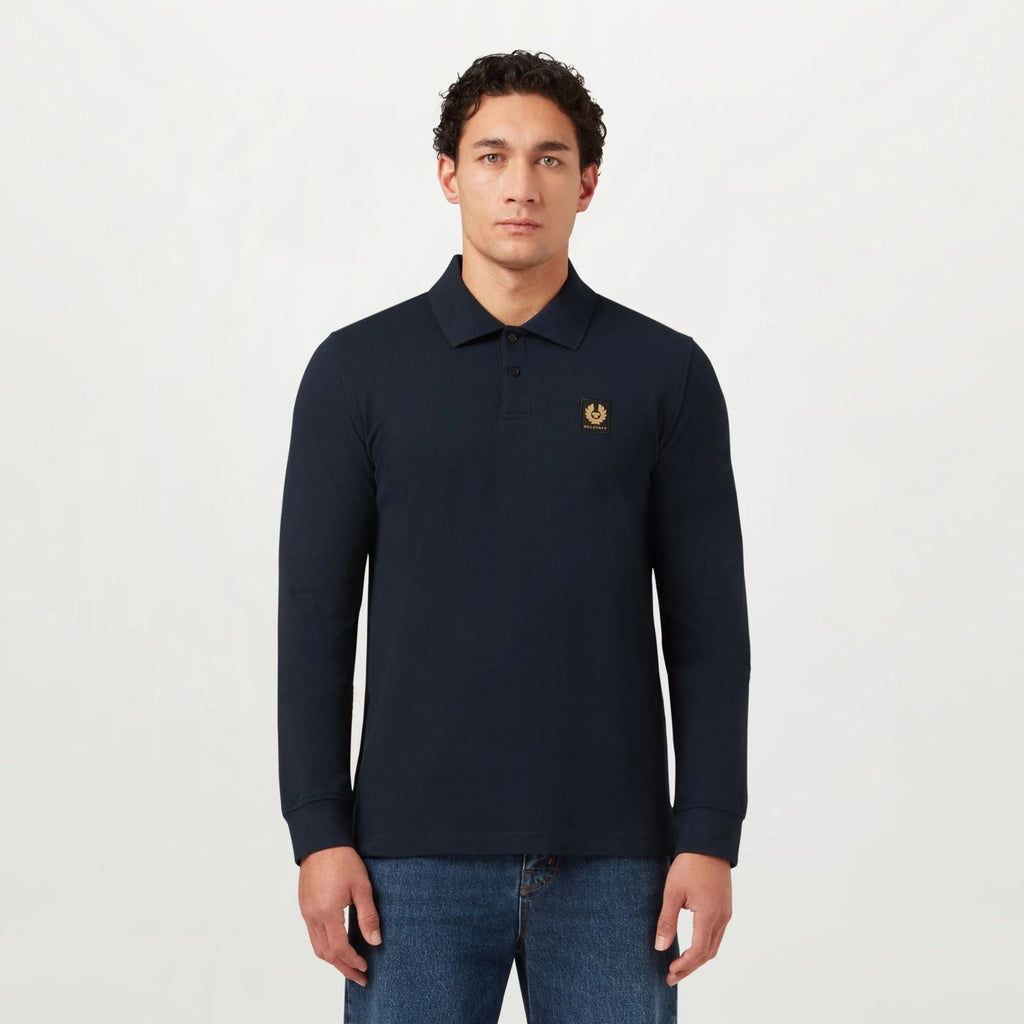 Belstaff Longsleeve Polo Navy