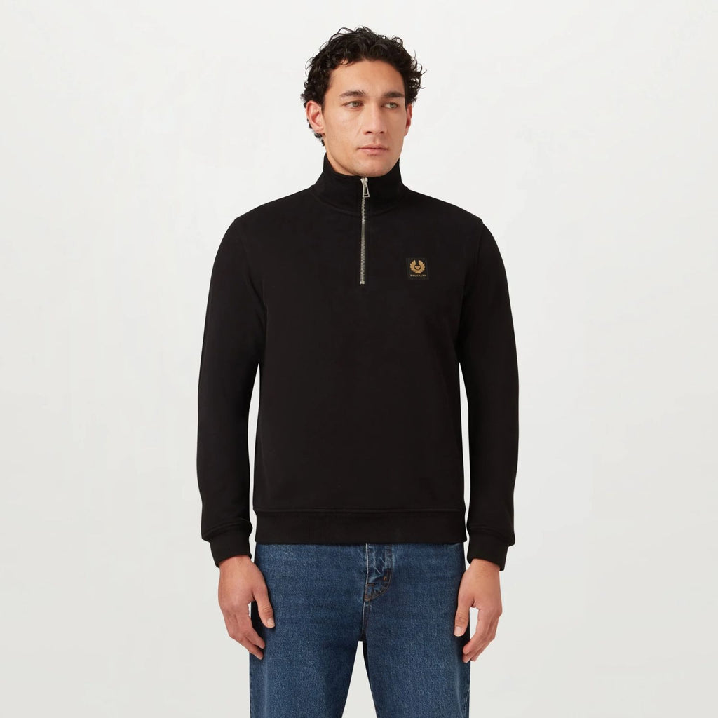 Belstaff Quarter Zip Sweater Zwart