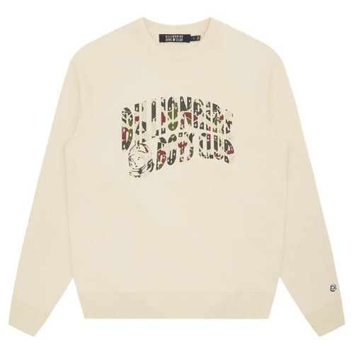 Billionaire Boys Club Duck Camo Arch Logo Sweater Off White