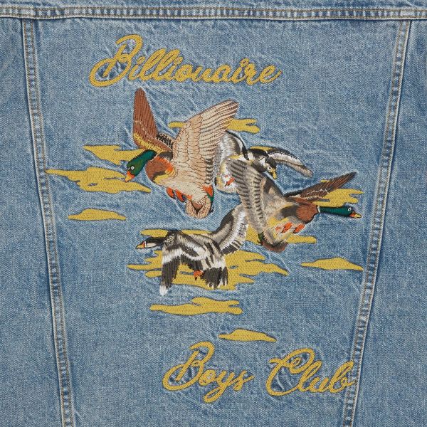 Billionaire Boys Club Duck Embroidered Spijkerjas Blauw