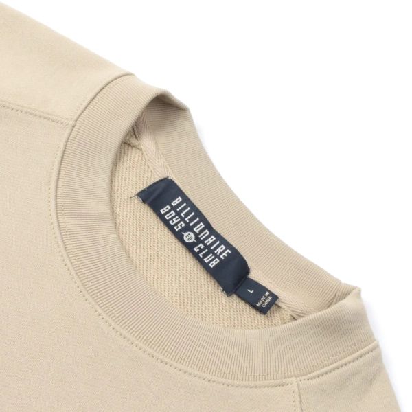 Billionaire Boys Club Embroidered Serif Logo Sweater Beige