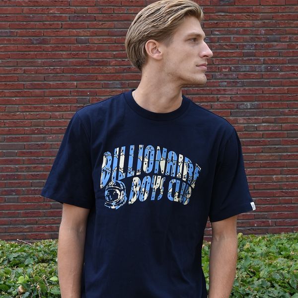 Billionaire Boys Club Gator Camo Arch Logo T-shirt Navy