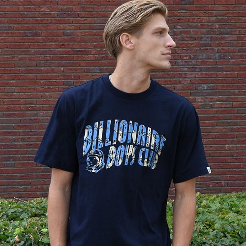 Billionaire Boys Club Gator Camo Arch Logo T-shirt Navy