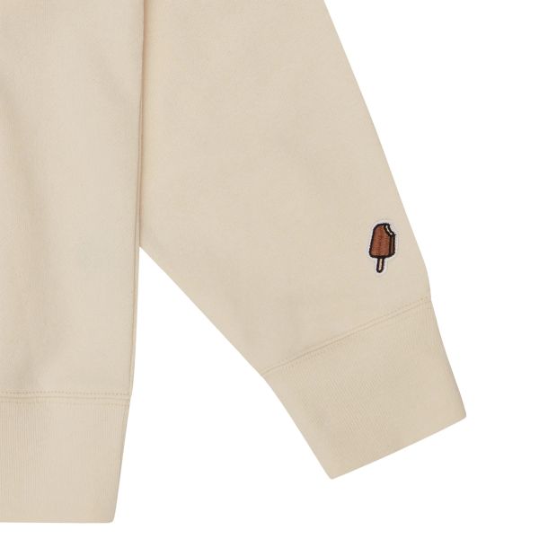 Icecream Woodgrain Running Dog Sweater Off White
