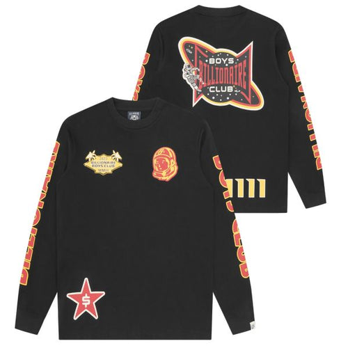 Billionaire Boys Club Multi Graphic Longsleeve T-shirt Zwart