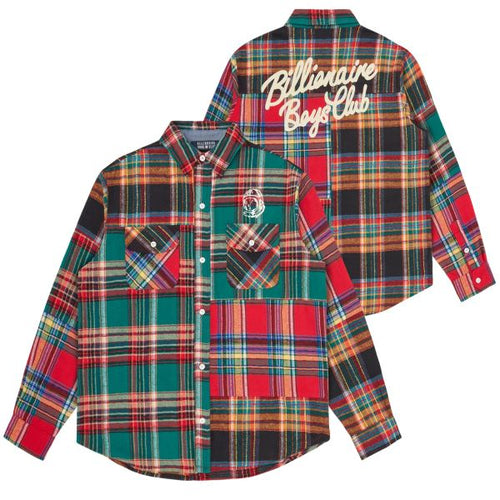 Billionaire Boys Club Patchwork Check Overhemd Meerkleurig