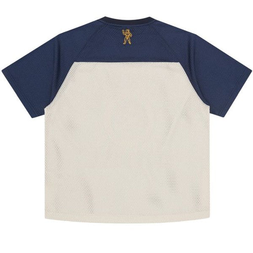Billionaire Boys Club World College Mesh Football Shirt Off White/Navy