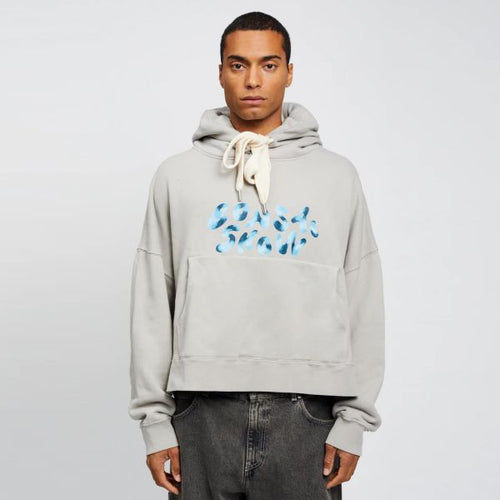 Bonsai Oversized Cropped Hoodie Grijs