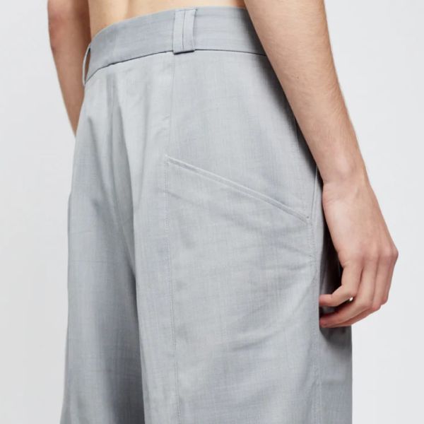 Bonsai Wool Super Loose Broek Grijs