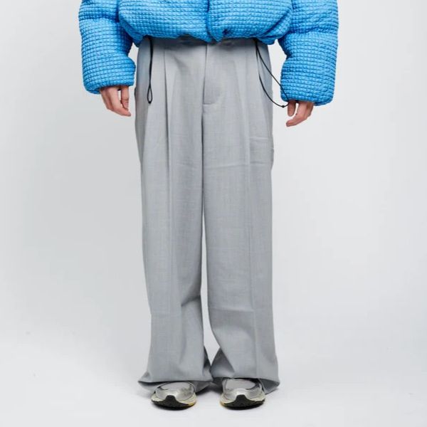 Bonsai Wool Super Loose Broek Grijs