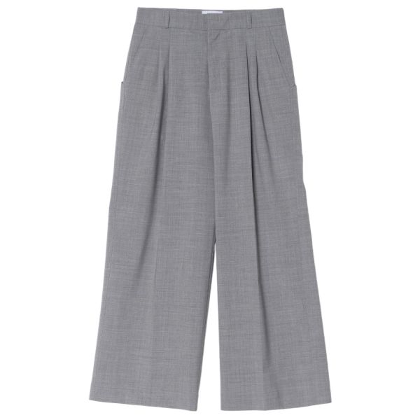 Bonsai Wool Super Loose Broek Grijs