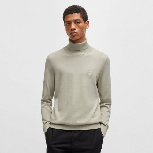 Boss Akiro Turtle Neck Sweater Beige