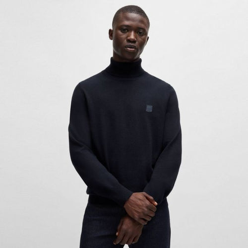 Boss Akiro Turtle Neck Sweater Navy