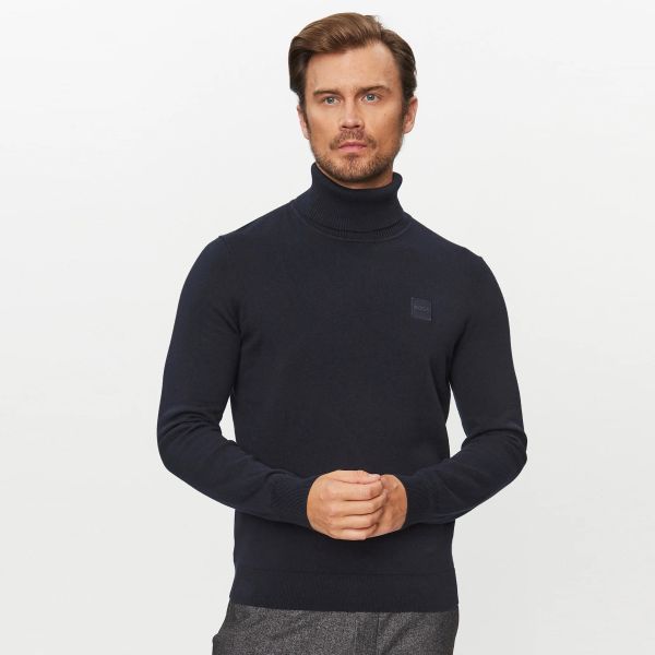 Boss Akiro Turtle Neck Sweater Navy