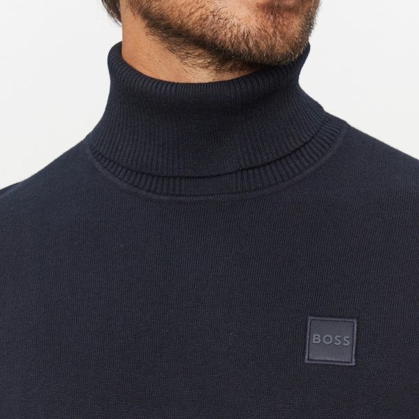 Boss Akiro Turtle Neck Sweater Navy