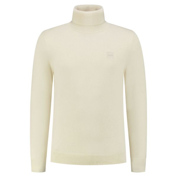 Boss Akiro Turtle Neck Sweater Off White